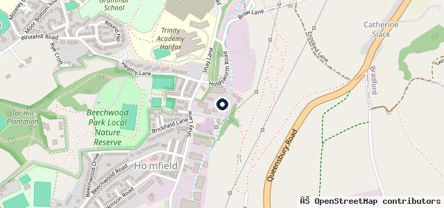 Map showing the location of Thornton Breakers
