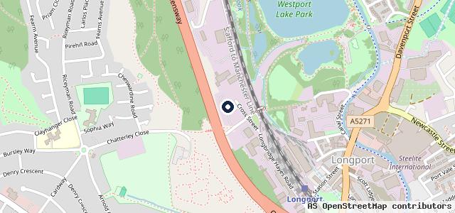 Map showing the location of McQueen's Vehicle Services Ltd