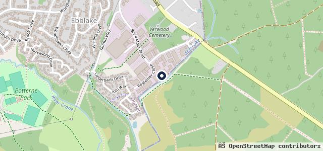 Map showing the location of Verwood M O T Centre Ltd