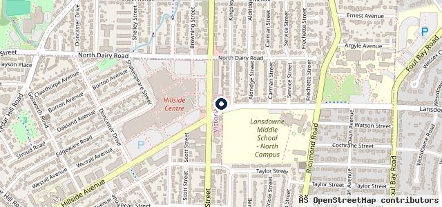 Map showing the location of Esso Service Centre