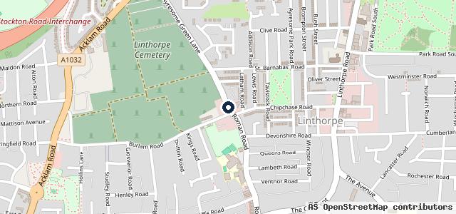 Map showing the location of Village Cars