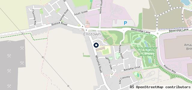 Map showing the location of Motors Coalville Ltd