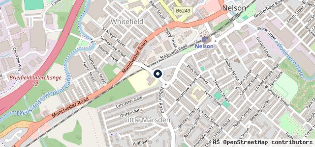 Map showing the location of Forest Street Mot and Garage
