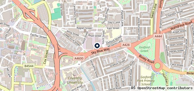 Map showing the location of West Street