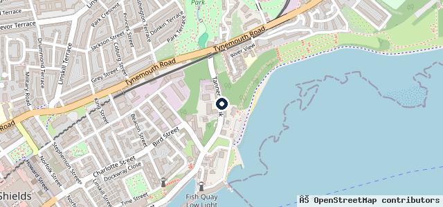 Map showing the location of Tyne Tyres