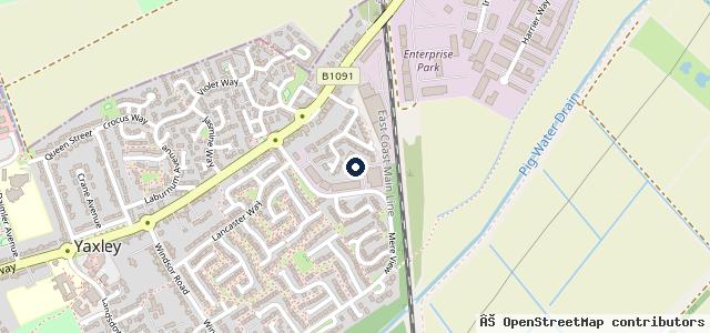 Map showing the location of Willow Road Garage