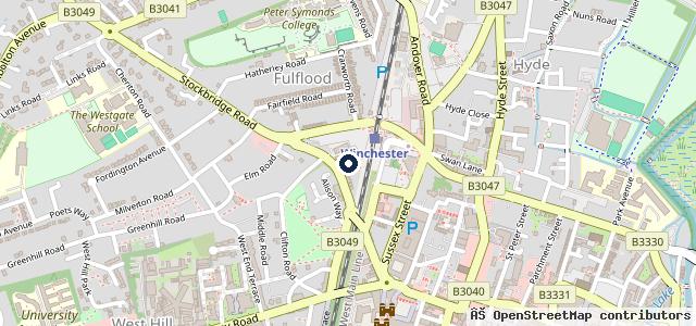 Map showing the location of Andrew Foster & Daughter / Winchester MOT Centre Ltd