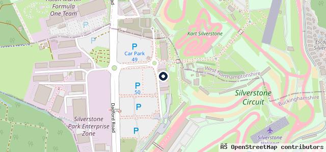 Map showing the location of Woodcote &amp; Copse | Silverstone