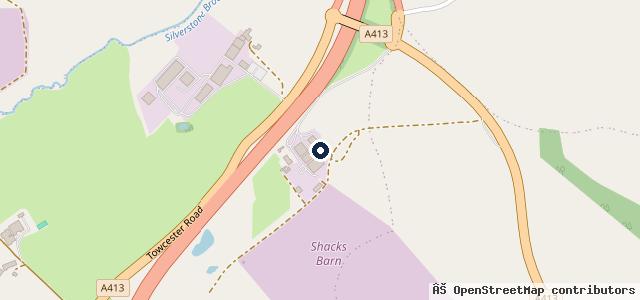 Map showing the location of Wood Burcote Garage Ltd