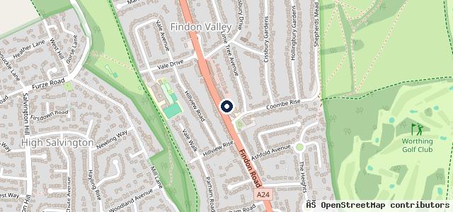 Map showing the location of Anca Motor Group - Worthing Suzuki