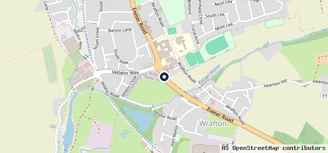 Map showing the location of Oasis Service Station