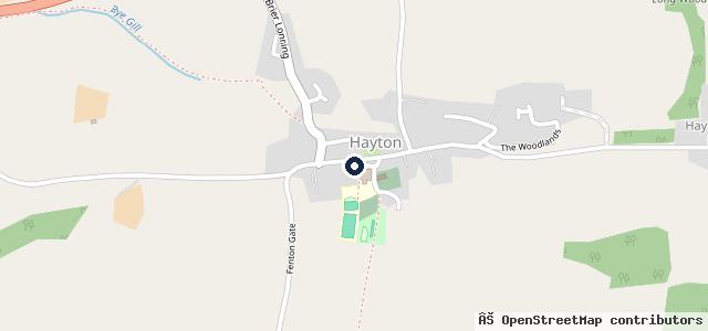 Map showing the location of Hayton Garage