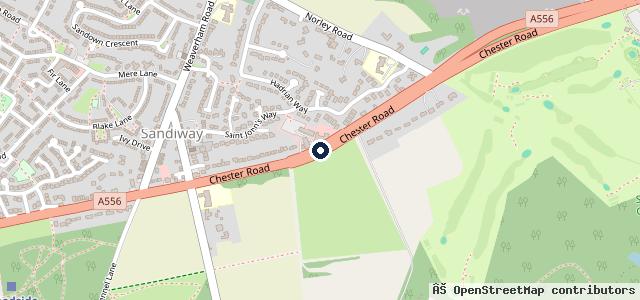 Map showing the location of Blue Cap Garage