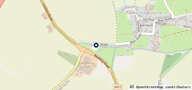 Map showing the location of Scotlands Ash Garage