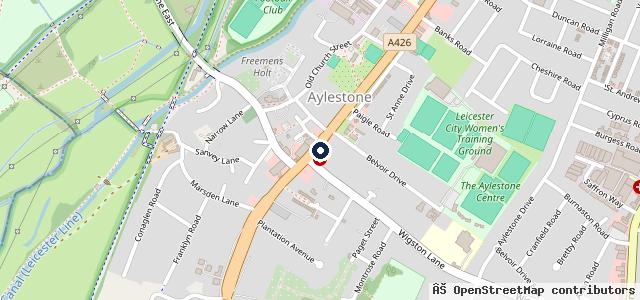 Map showing the location of Top Class Hand Car Wash