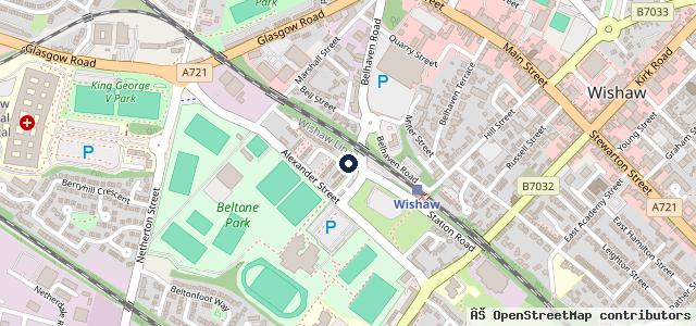 Map showing the location of Alex Brown Motors
