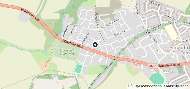 Map showing the location of Bracken Hill Auto Engineers