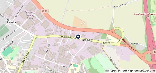 Map showing the location of Bridge Garage