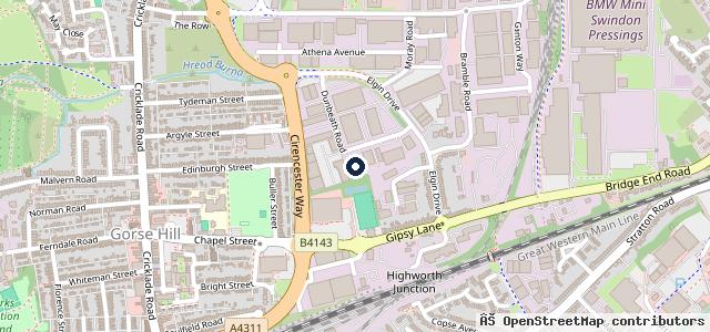 Map showing the location of P L Motor Services