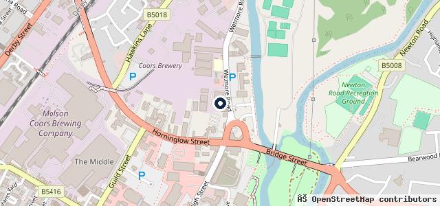 Map showing the location of Bosch Car Service - Burton Motor Workshop