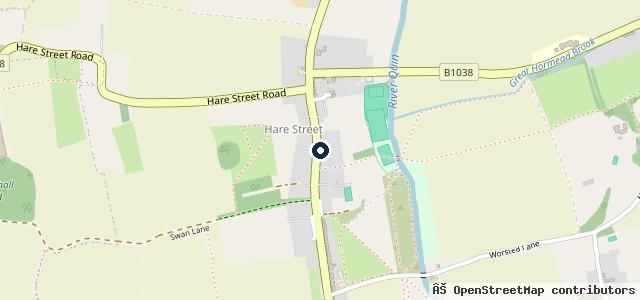 Map showing the location of M J Warner Volkswagen