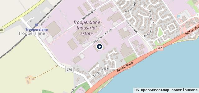 Map showing the location of Cannon Motors Hyundai | Carrickfergus