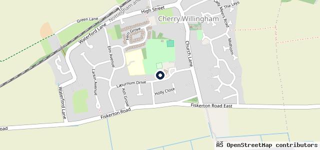 Map showing the location of Cherry Willingham Bodyworks