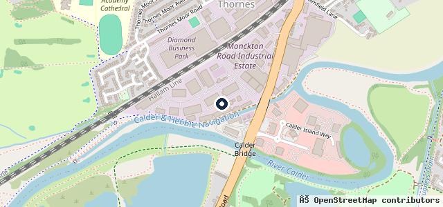 Map showing the location of Albion Court garage