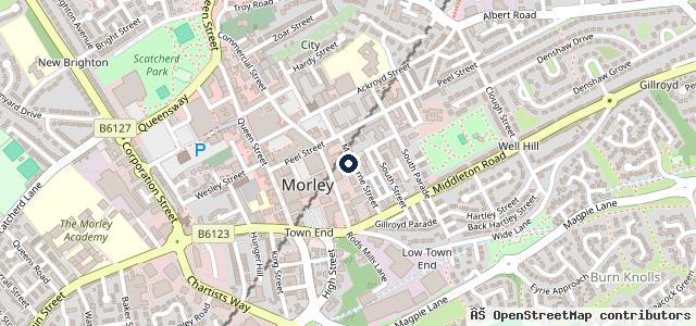 Map showing the location of D R Lawton