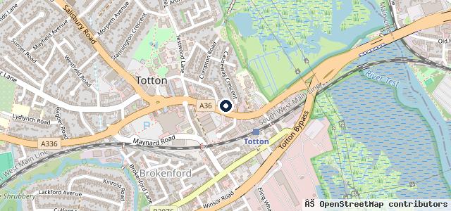 Map showing the location of DT Auto Services.