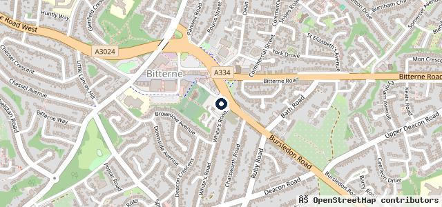 Map showing the location of Magna Mazda Southampton