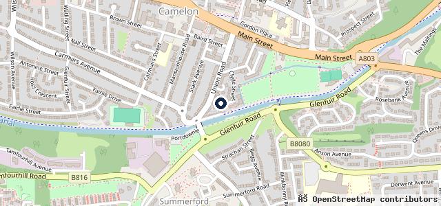 Map showing the location of David Graham Vehicle Repairs Ltd - DGVR | Falkirk