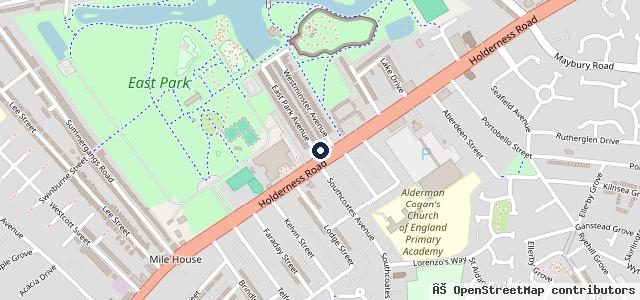 Map showing the location of D B Auto Services