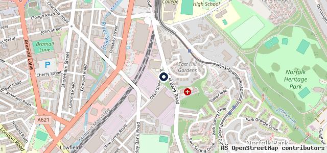 Map showing the location of DOT MOT LTD | Sheffield