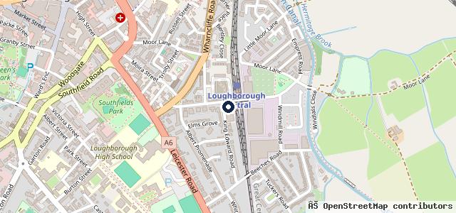 Map showing the location of Duke Street Motors - MOT and Car Service Loughborough