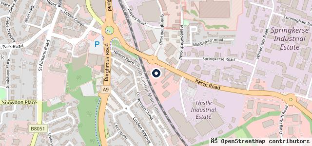 Map showing the location of Park's Ford Stirling