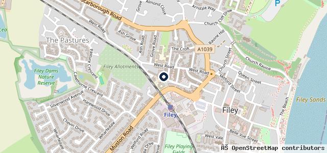 Map showing the location of Filey Autocare