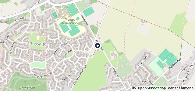 Map showing the location of Fourways Garage