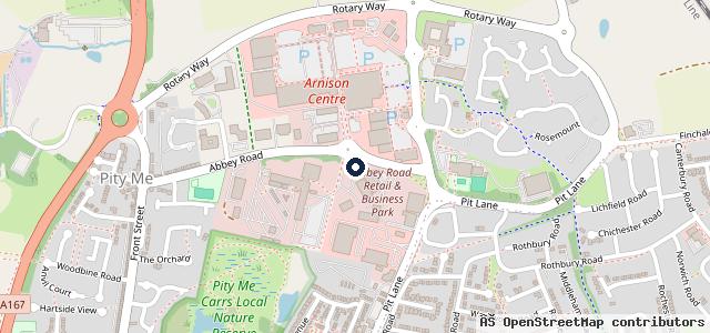 Map showing the location of Halfords Autocentres