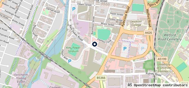 Map showing the location of Marshall SEAT Leicester