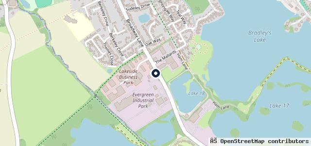 Map showing the location of Cerney Motor Services