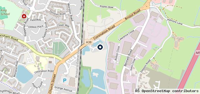 Map showing the location of Highbridge Caravan Centre
