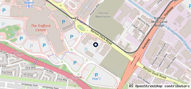 Map showing the location of Williams Manchester BMW