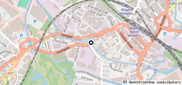 Map showing the location of Chorley Group Wigan Nissan