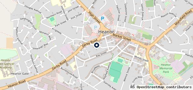 Map showing the location of J&H Autos