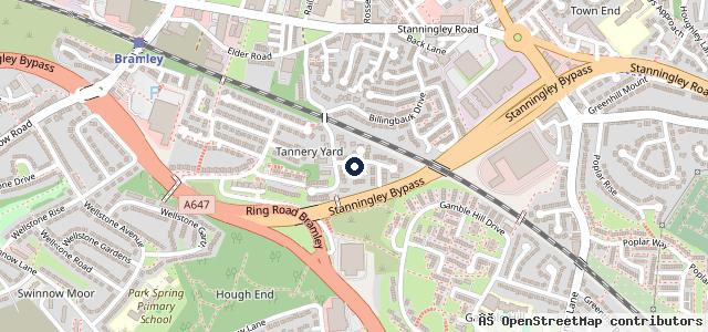 Map showing the location of Juicy Tints