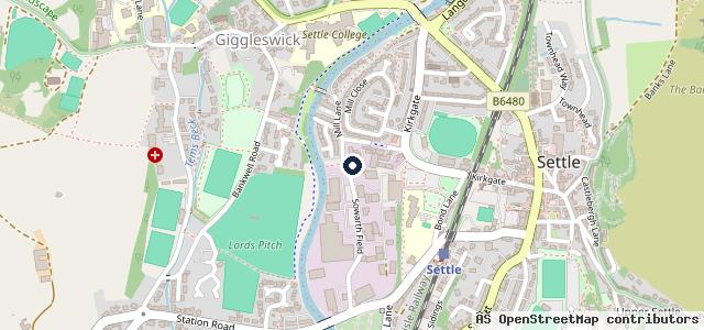 Map showing the location of Kings Mill Garage