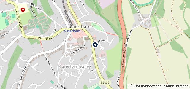 Map showing the location of Kwik Fit - Caterham