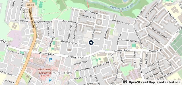 Map showing the location of Bromley Garage Moston