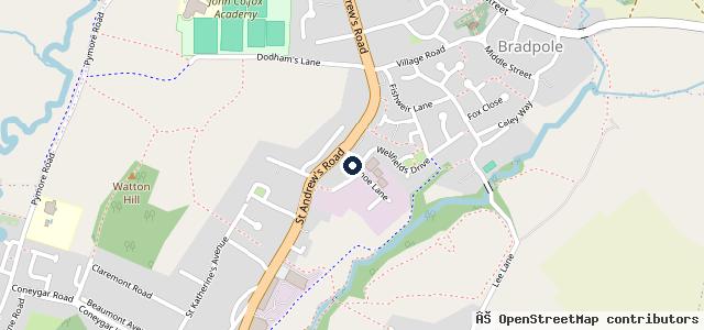 Map showing the location of Lanehouse Vauxhall Aftersales Sevice Centre Bridport